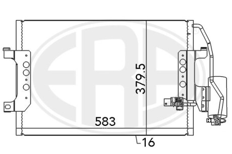 Радиатор ERA 667083