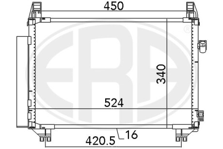 Радиатор кондиционера ERA 667087