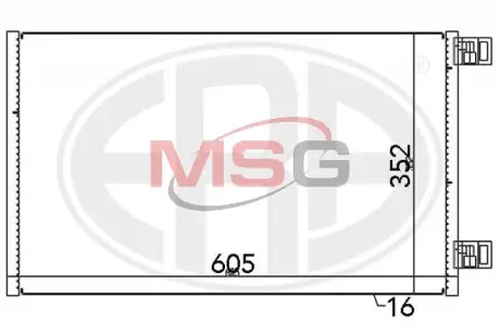 Радиатор ERA 667148