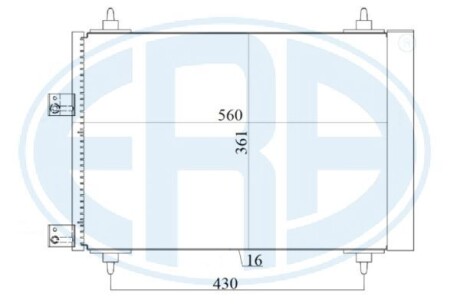 Радіатор кондиціонера ERA 667160
