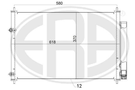 Радиатор кондиционера ERA 667161