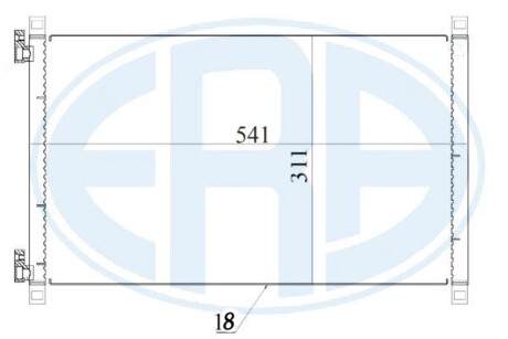 Радиатор кондиционера ERA 667170