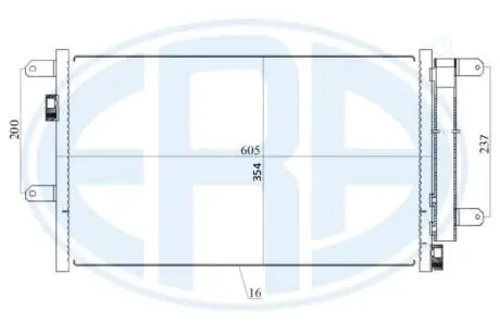 Радиатор кондиционера ERA 667171