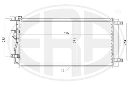 Радиатор кондиционера ERA 667200