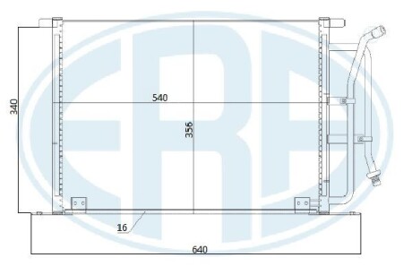 Радиатор кондиционера ERA 667206