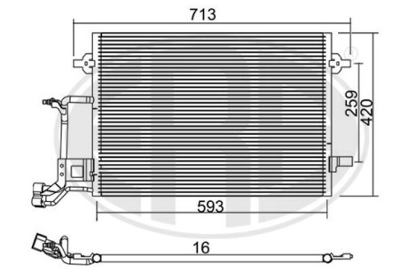 Радиатор кондиционера ERA 667220