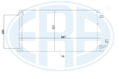Радиатор кондиционера ERA 667222