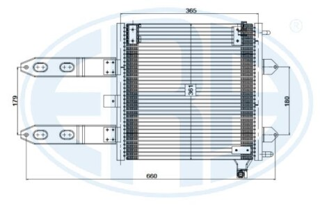 Радиатор кондиционера ERA 667225