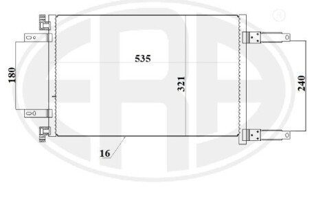 Радіатор кондиціонера ERA 667227