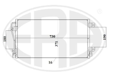 Радіатор кондиціонера ERA 667237