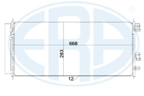 Радіатор кондиціонера ERA 667242