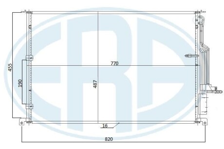 Радіатор кондиціонера ERA 667270