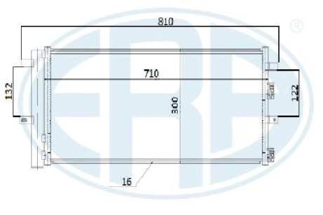 Радиатор кондиционера ERA 667282