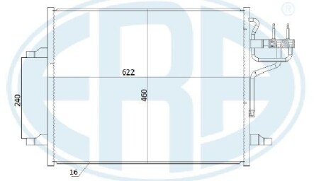 Радиатор кондиционера ERA 667283