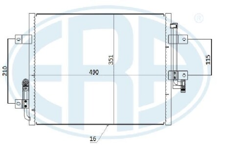 Радиатор кондиционера ERA 667285