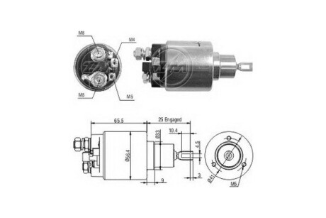 Втягивающее реле стартера ERA ZM1474