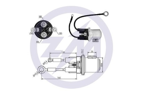 Вспомогательное реле стартера ERA ZM2408