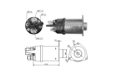 Втягивающее реле стартера ERA ZM2456