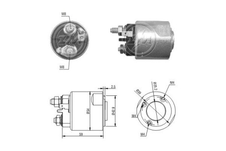 Втягивающее реле стартера ERA ZM2495