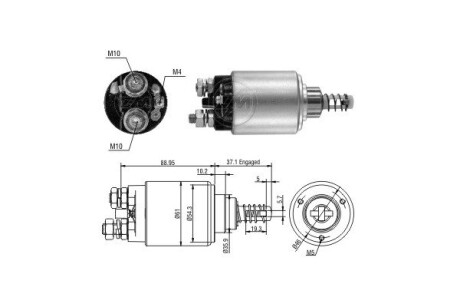 Втягуюче реле стартера ERA ZM2639