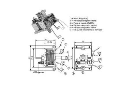 Втягуюче реле стартера ERA ZM2902