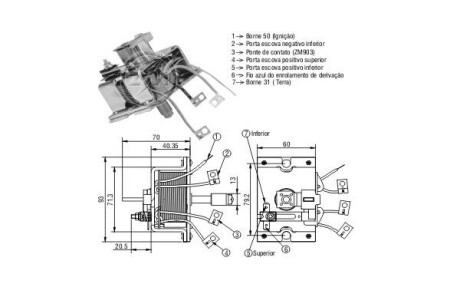 Втягуюче реле стартера ERA ZM2904