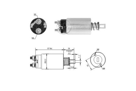 Втягуюче реле стартера ERA ZM2982