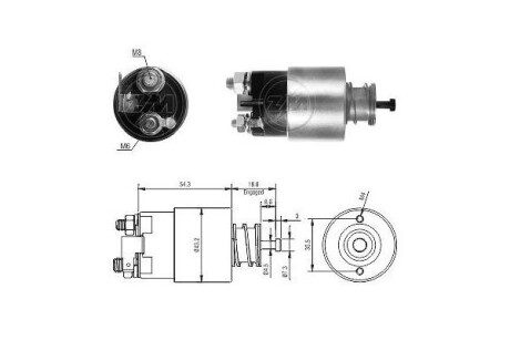 Втягуюче реле стартера ERA ZM3391