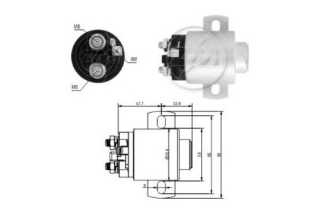 Втягуюче реле стартера ERA ZM3671