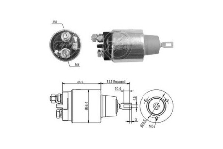 Втягивающее реле стартера ERA ZM3773