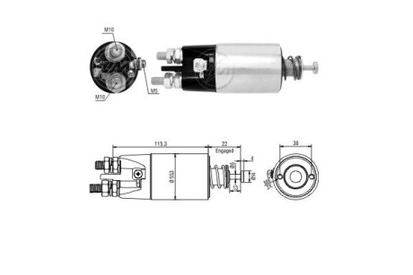 Втягуюче реле стартера ERA ZM4897