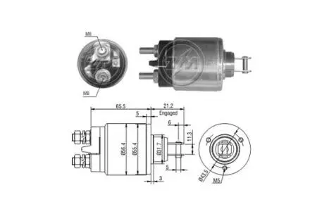 Втягуюче реле стартера ERA ZM579