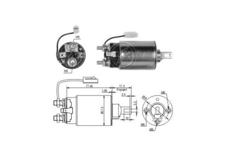 Втягуюче реле стартера ERA ZM693