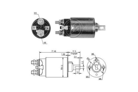 Втягуюче реле стартера ERA ZM694