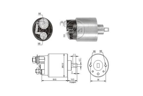 Втягуюче реле стартера ERA ZM712