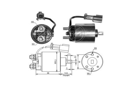 Втягуюче реле стартера ERA ZM719