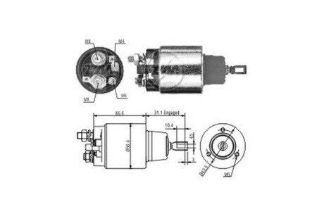 Втягивающее реле стартера ERA ZM772