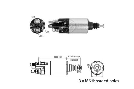 Втягуюче реле стартера ERA ZM842