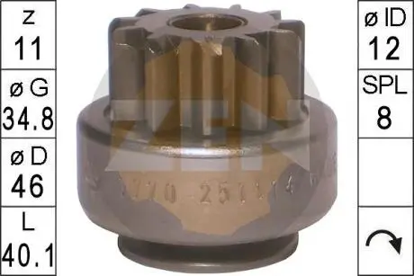 Бендикс стартера ERA ZN1770