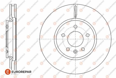 Тормозной диск Eurorepar 1642764880 (фото 1)