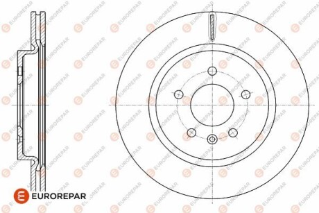 Гальмівний диск Eurorepar 1642776780 (фото 1)