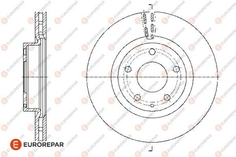ДИСК ГАЛЬМ?ВНИЙ ПЕРЕДН?Й Eurorepar 1676008580 (фото 1)