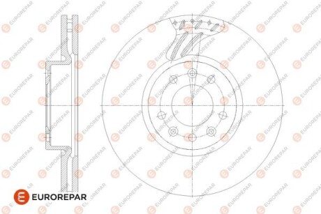 Тормозной диск Eurorepar 1676011780 (фото 1)
