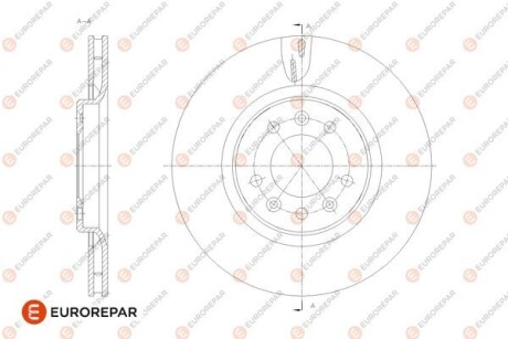 Гальмівний диск Eurorepar 1676011880 (фото 1)