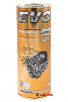 Масло моторное EVO D7 1L 5W-40 TURBO DIESEL