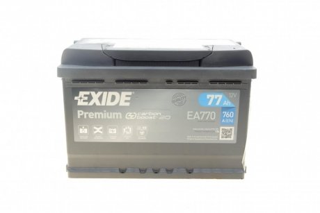 Аккумуляторная батарея EXIDE EA770 (фото 1)