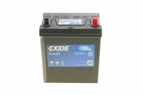 Аккумуляторная батарея 35Ah/240A (187x127x220/+R/B00/B1) Excell EXIDE EB356