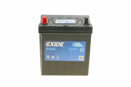Аккумуляторная батарея 35Ah/240A (187x127x220/+L/B00) Excell Азия EXIDE EB357