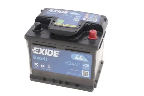 Аккумуляторная батарея 44Ah/420A (207x175x175/+R/B13) Excell EXIDE EB442