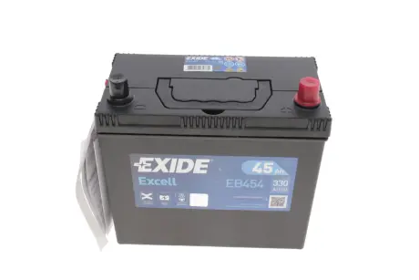 Аккумулятор 45ah-12v excell(234х127х220),r,en330 EXIDE EB454